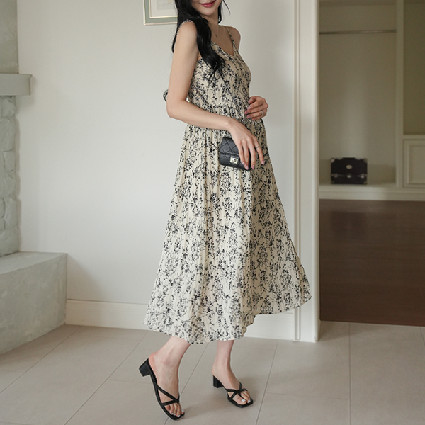 Maternity*Floral Smoke Nashi Maternity Dress