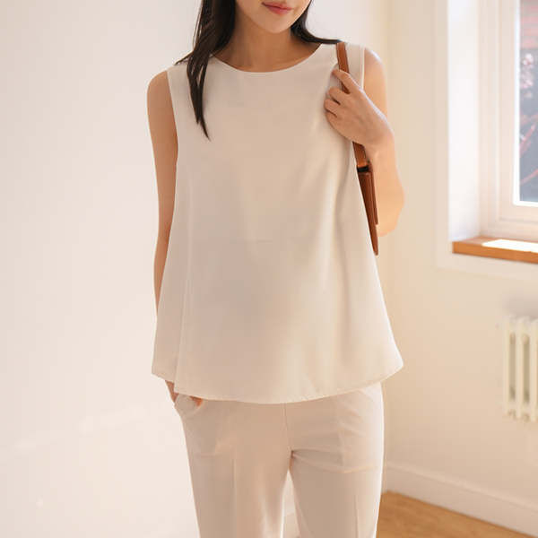 Maternity*Silky Flare Nashi Blouse