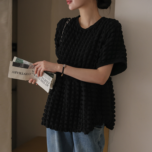 Maternity*Bubble Embroidered Frill Blouse T-shirt