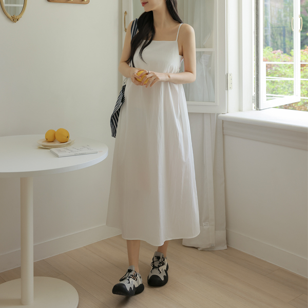 Maternity*Rusak side shirring tank top maternity dress