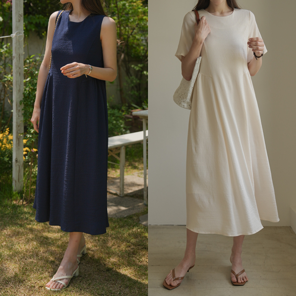 [S,more]Maternity*Gimi side shirring maternity dress