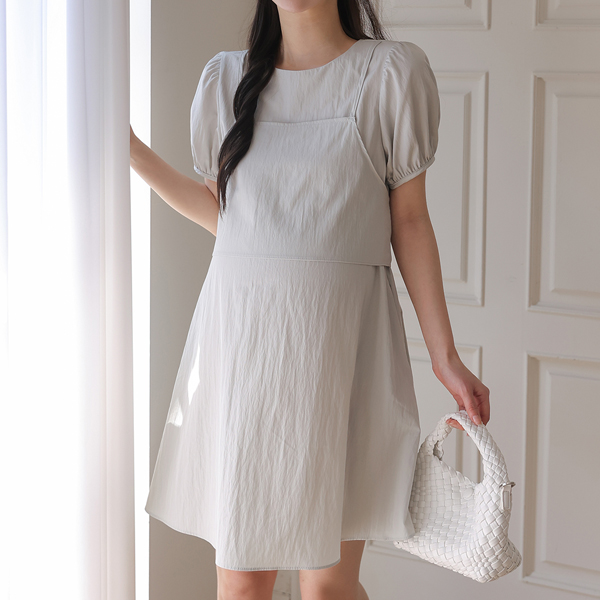 Maternity*Wrap Bustier Mini Maternity Dress