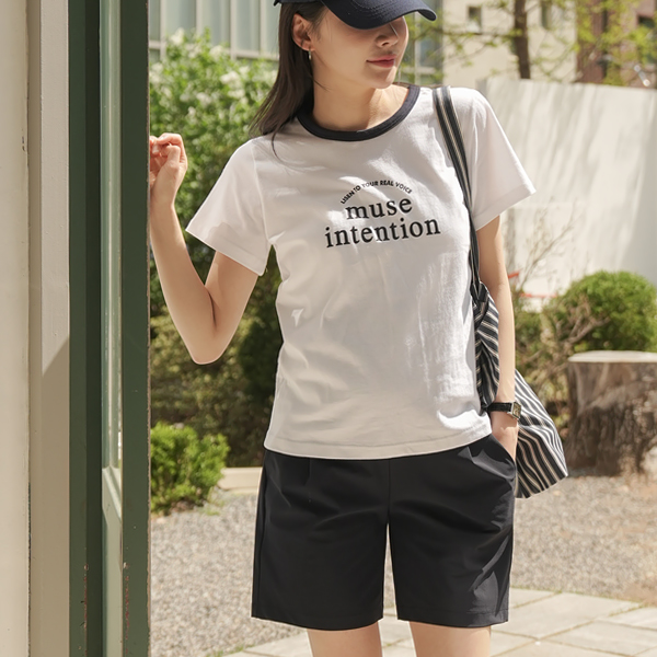 Maternity*Musley color matching maternity t-shirt