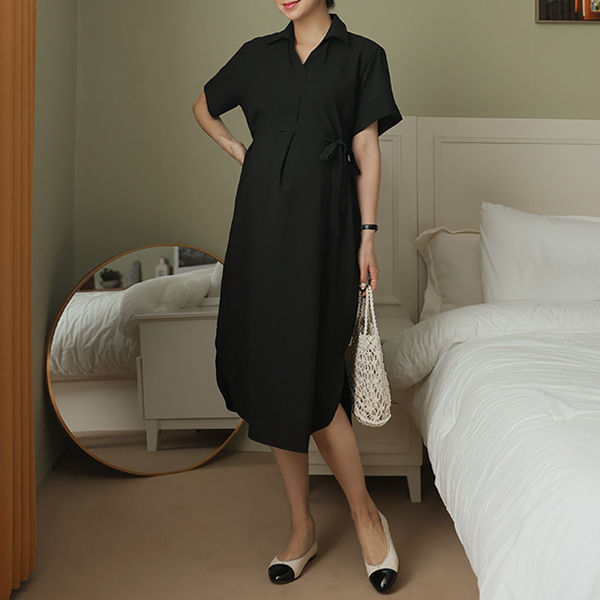 Maternity*Challenge light short sleeve shirt maternity dress