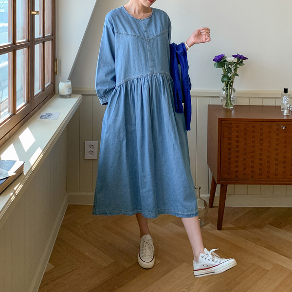 Maternity*Marie Denim Maternity Dress
