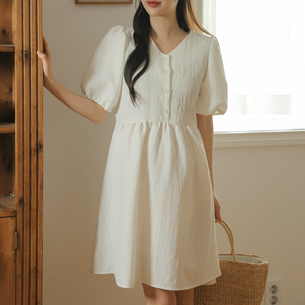 Maternity*Rollin Poggle Jijimi Adjustment Maternity One-Piece (Nursing Possible)