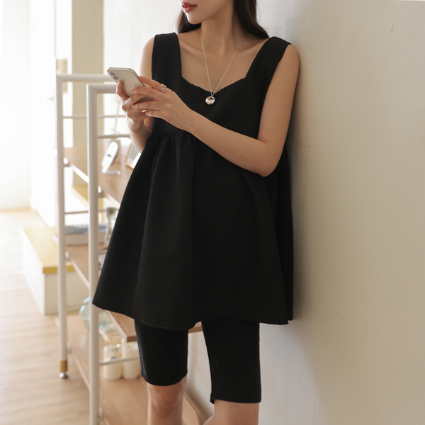 Maternity*Embroidered Jacquard Bustier Blouse