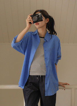 Maternity*Midsummer Asamyeon loose fit shirt