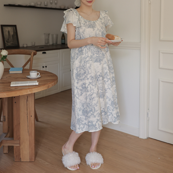 Maternity*Angel Ring Pajamas Maternity One-Piece