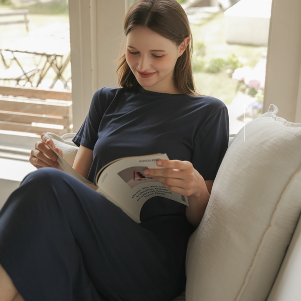 [Luna Sweet] Maternity*Cooling Bamboo Maternity Dress