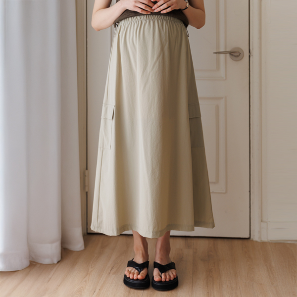 [S-made]Maternity*Iceholic Summer Cargo Maternity Skirt