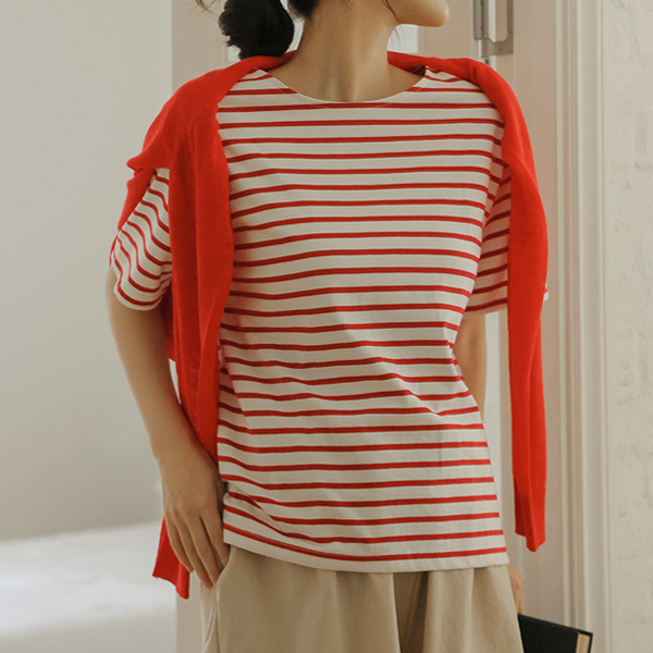 Maternity*Toto short-sleeved single-breasted T-shirt