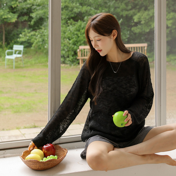 Maternity*Rowing Slav Summer Long Sleeve Knit