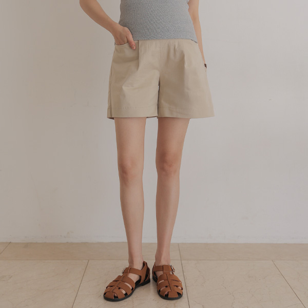 [S-made]Maternity*Weekend pin tuck 4-part maternity pants