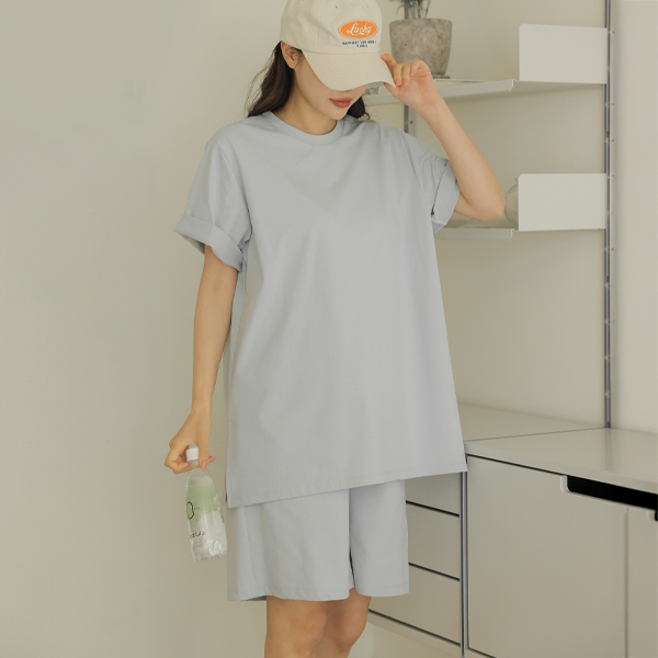 [S-made]Maternity*Airless Smile Label Maternity Set
