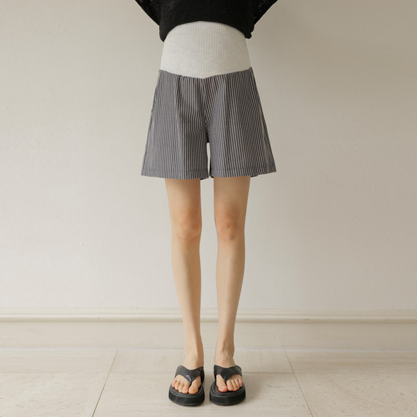 Maternity*Tom Tom Seersucker Maternity Pants