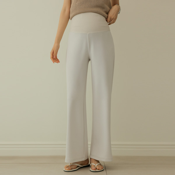[S-made]Maternity*Comfort banding wide maternity pants (Summer)