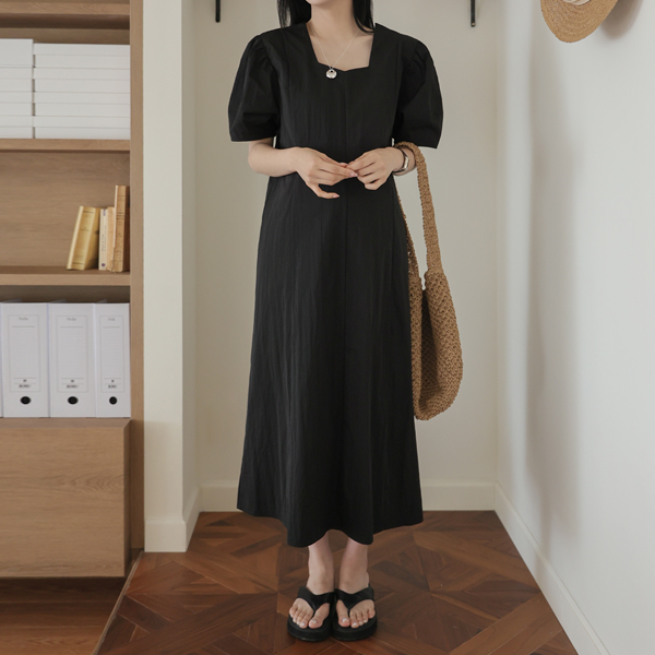 Maternity*Moonlight Puff Maternity Dress