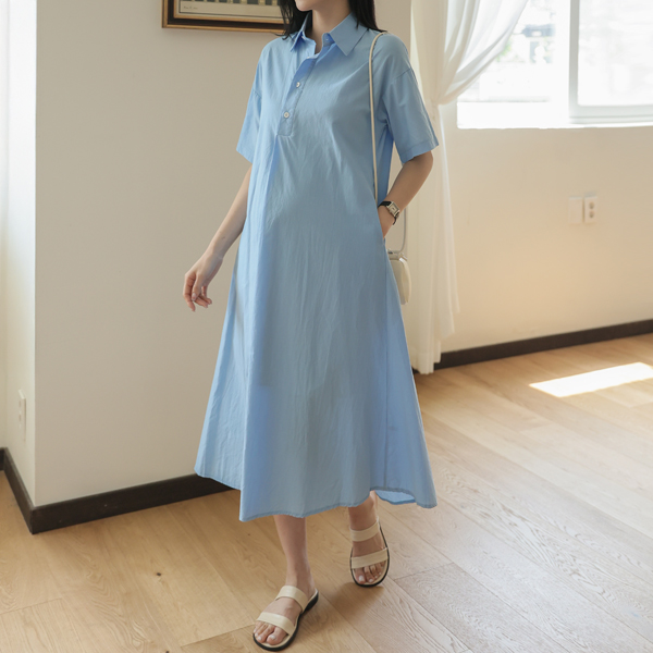 Maternity*Morning shirt maternity dress (breastfeeding possible)