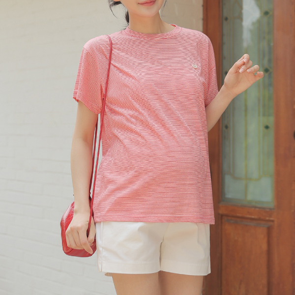 Maternity*Rollidan Pendant Short Sleeves T-shirt