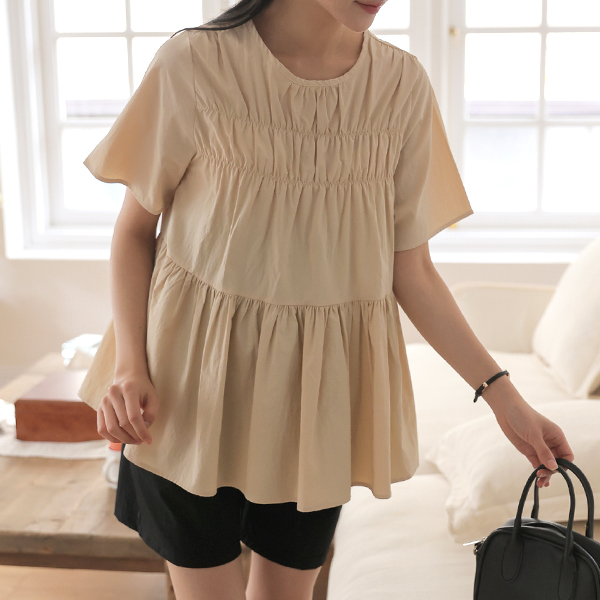 <b>[Limited-time discount]</b> Maternity*Cool Light Sharing Blouse