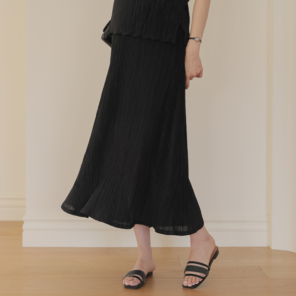 Maternity*Rolling pleated maternity skirt