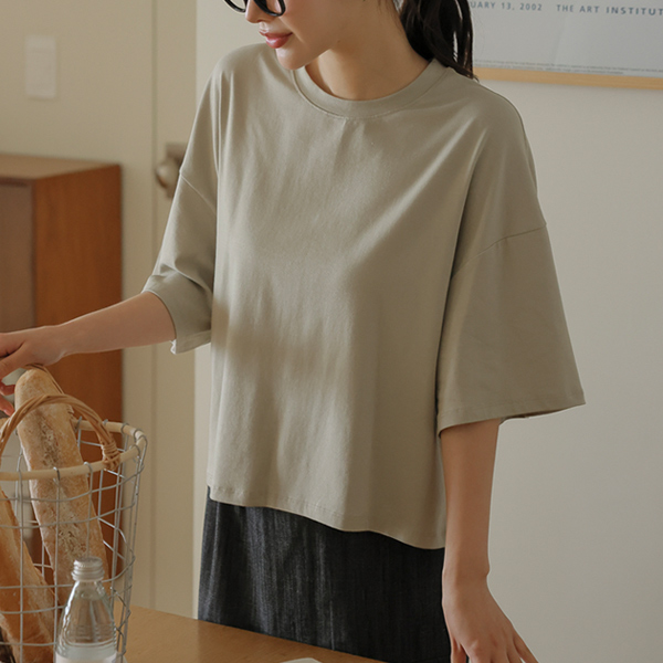 Maternity*Basic modal 5-part loose fit t-shirts