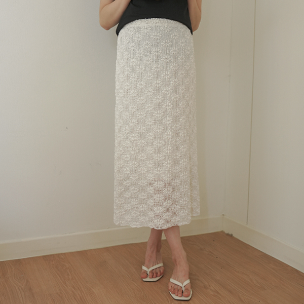 Maternity*FlowerCasualLongMaternity Skirt