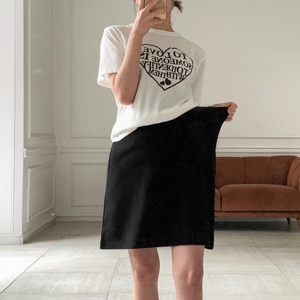 [S-made]Maternity*Daily tight mini maternity skirt