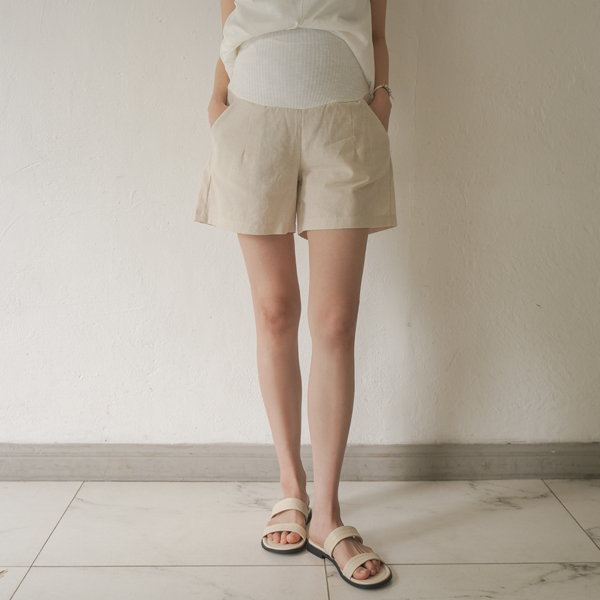 Maternity*Summer mood 3-part linen maternity pants