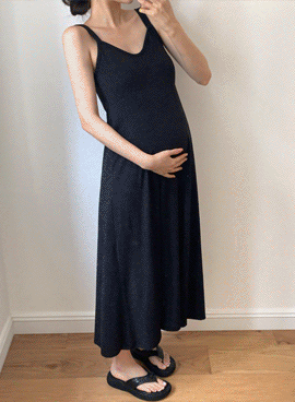 <b>[Limited-time discount]</b> Maternity*Double-strap cap built-in maternity dress