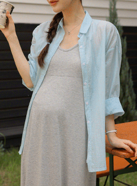 Maternity*Salanta Wind Loose Fit Shirt