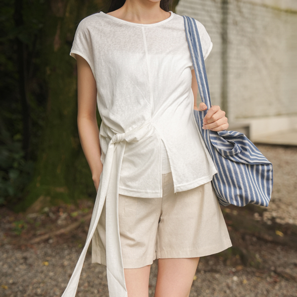 Maternity*Side Ribbon Team T-shirt
