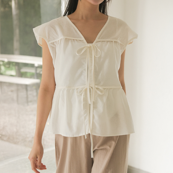 Maternity*Cozy Ribbon Blouse