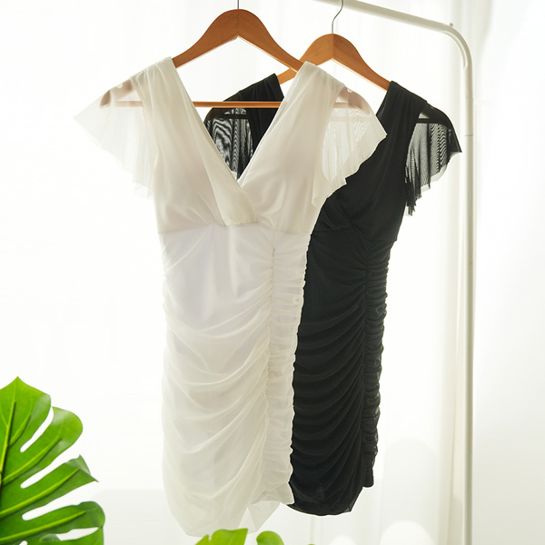 <b>[New product discount + free shipping]</b> Maternity*Audrey shirring swimsuit