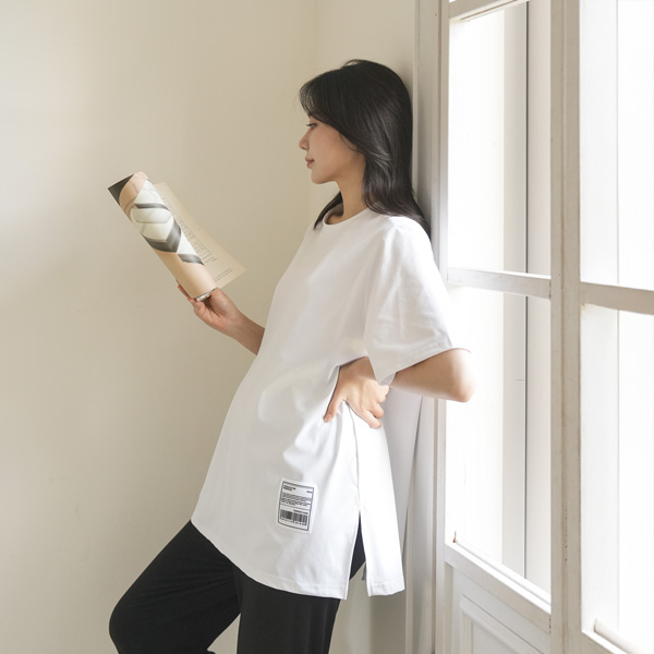 <b>[Repurchase item/Highly praised review👍]</b> Maternity* Airy Point Label Maternity T-shirt (Dupont SORONA material)