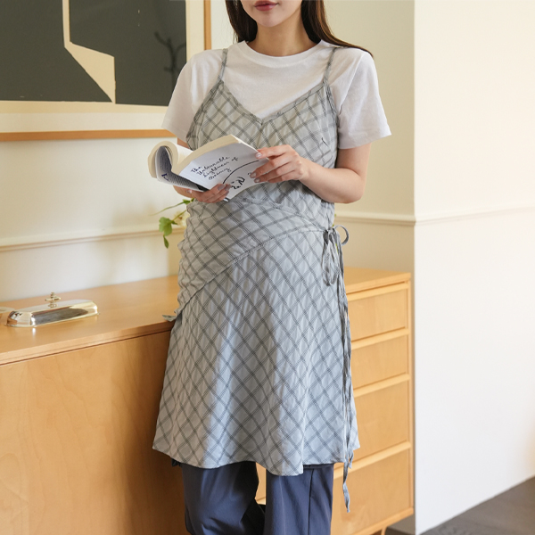 Maternity*Layered scarf wrap maternity dress