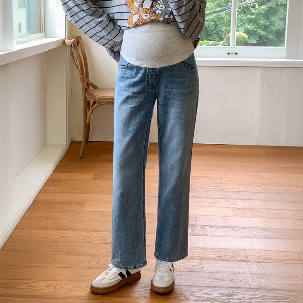 Maternity*Wide Long Maternity Jeans