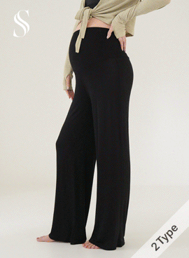 <b>[Special Offer 2-Piece Set/Over 100,000 Pieces Sold🏆/Long Length Added]</b> [S-made] Maternity*New Morning Ecosa Yoga Pants
