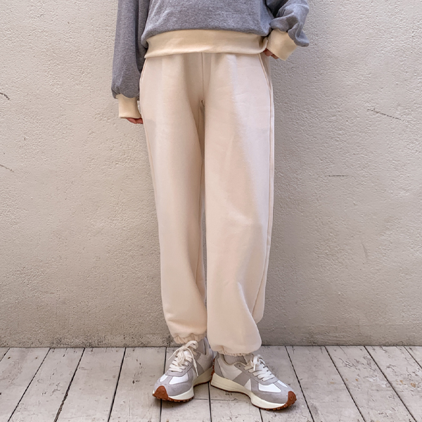 [Fine Thanks]Maternity*Fine Rouge Solid Fit Jogger Maternity Pants