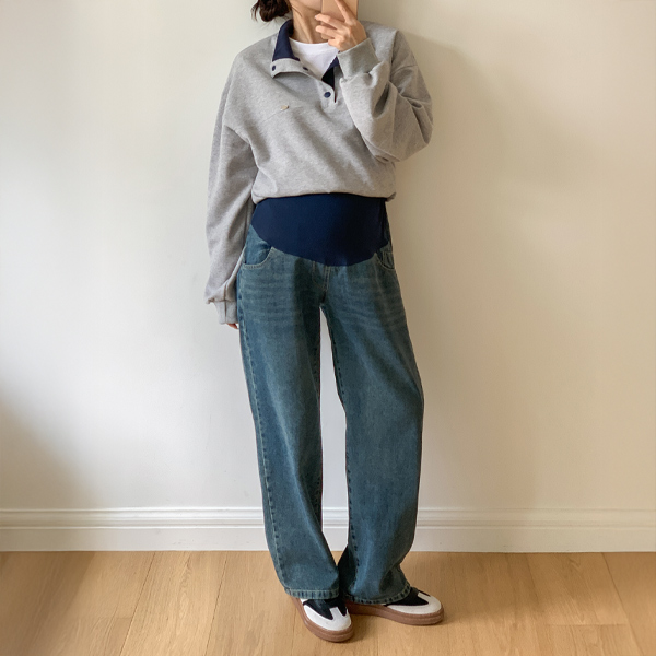 <b>[Limited-time discount]</b> Maternity* Basewide maternity jeans