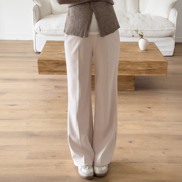 [S-made] Maternity*Mochi chewy semi-wide maternity pants
