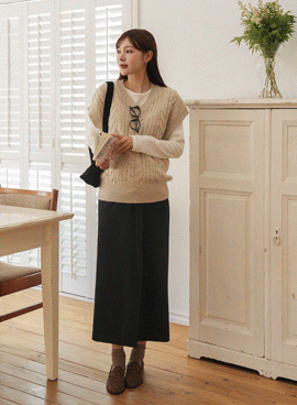 [S-made] Maternity* Comfortable tension slit maternity skirt
