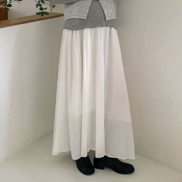 Maternity*High-long rustling maternity skirt (for postpartum use)