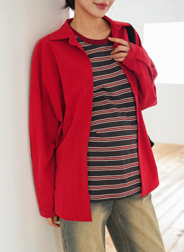 Maternity*Matte Vivid Loose Fit Shirt