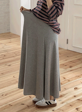 Maternity*Tankle Flare Long Banding Skirt
