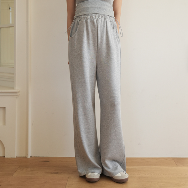 <b>[Limited-time discount]</b> <b>[Cheerful material/adjustable stopper]</b> [S-made] Maternity*Snug cut wide stopper maternity pants