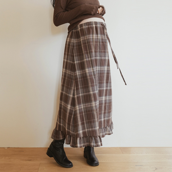 <b>[Hair band/Comfort]</b> [S-made] Maternity*Mood check frill maternity skirt