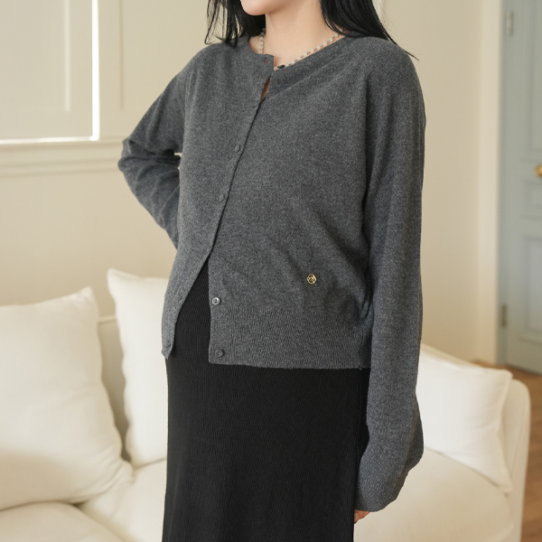 <b>[100% wool/ Fall to winter]</b> [S-made] Maternity* Round wool knit pendant maternity cardigan