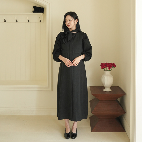 <b>[Limited-time discount]</b> [S-made] Maternity*Elegant tweed short-sleeved maternity dress